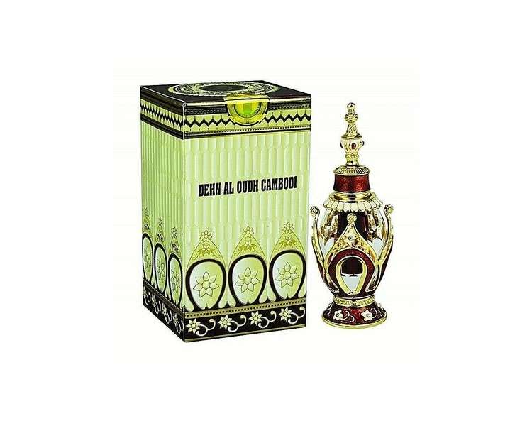 Dehnal Oudh OUD Cambodi Attar Oil Cambodian Agarwood Oil by Al Haramain 3ml