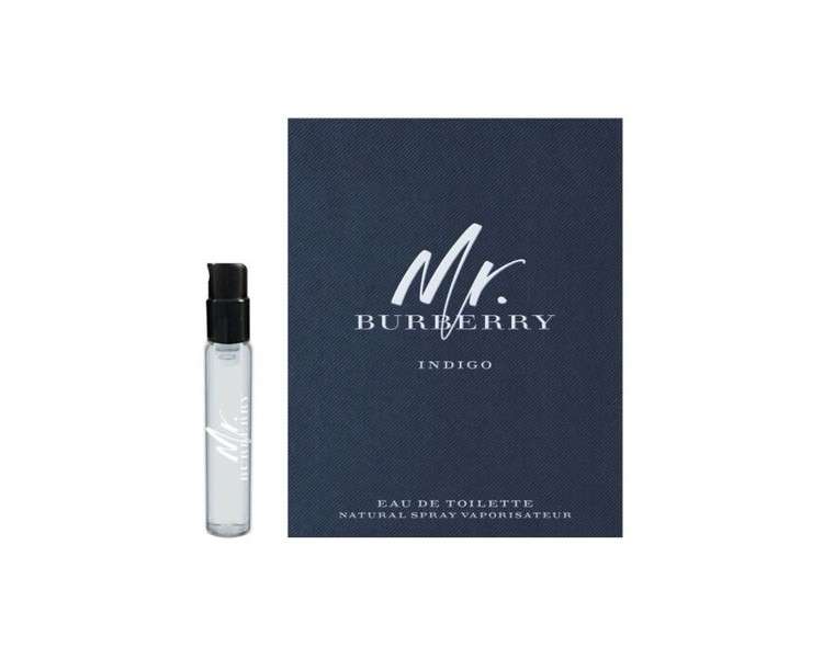 Mr. Burberry Indigo Eau De Toilette Sample Spray 2ml