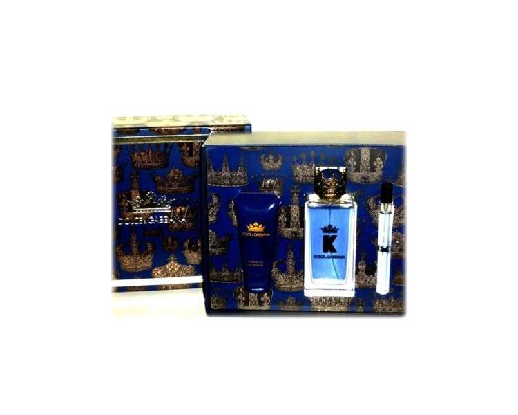 Dolce & Gabbana K King Luxury Set EDT 100ml + 10ml EDT + 50ml Shower Gel