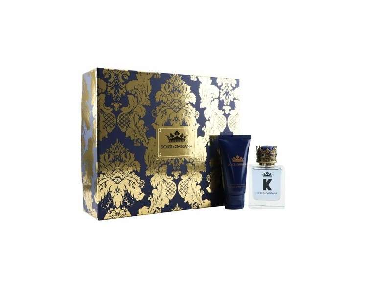 K By Dolce & Gabbana Eau de Toilette 50ml + After Shave Balm 50ml Gift Set