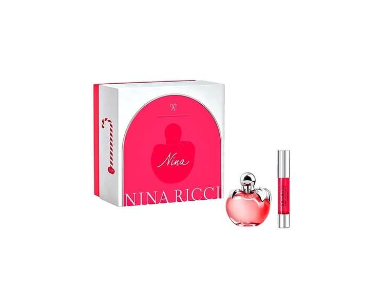 Nina Ricci Les Belles Eau De Toilette Set 80ml with 10ml Roller