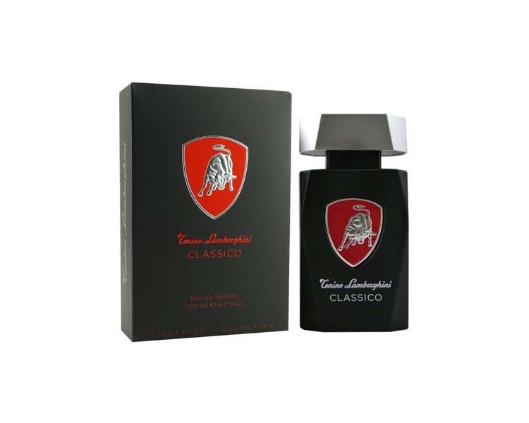 Tonino Lamborghini Classico 200ml Eau de Toilette for Men - Brand New in Original Packaging