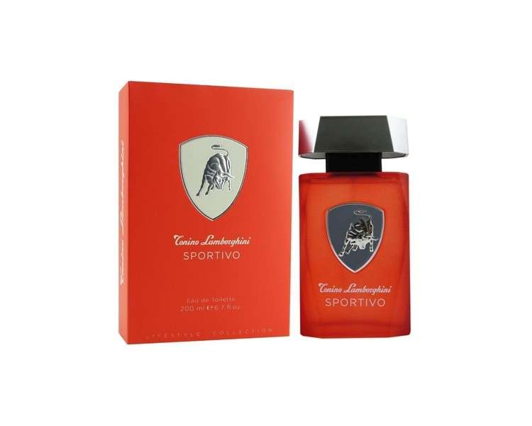 Tonino Lamborghini Sportivo 200ml Eau de Toilette for Men - Brand New in Original Packaging