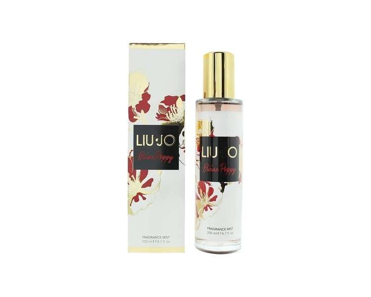 Liu Jo Divine Poppy Fragrance Mist Spray 200ml Glass Bottle/Boxed