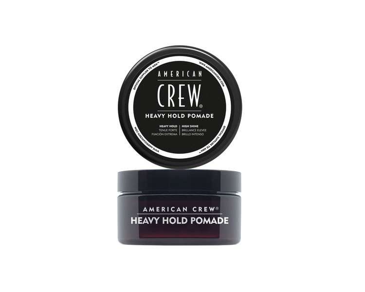 American Crew Heavy Hold Pomade 85g - Styling Product for Men with Extreme Hold and High Shine - Water-Based