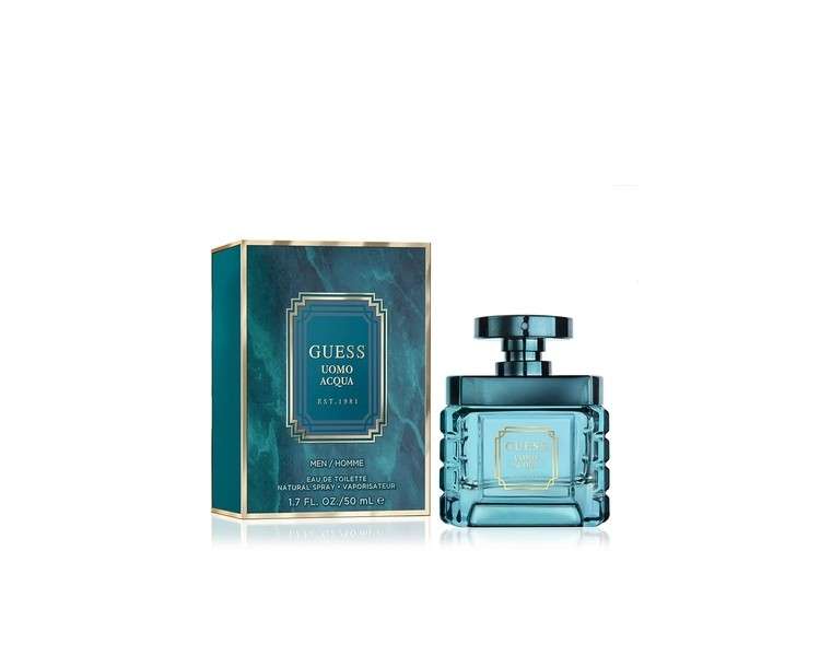 GUESS Uomo Acqua Eau de Toilette Cologne Spray For Men 1.7 Fl. Oz.