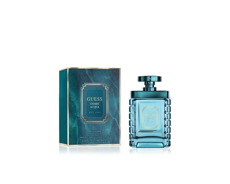 GUESS Uomo Acqua Eau de Toilette Cologne Spray For Men 3.4 Fl. Oz.