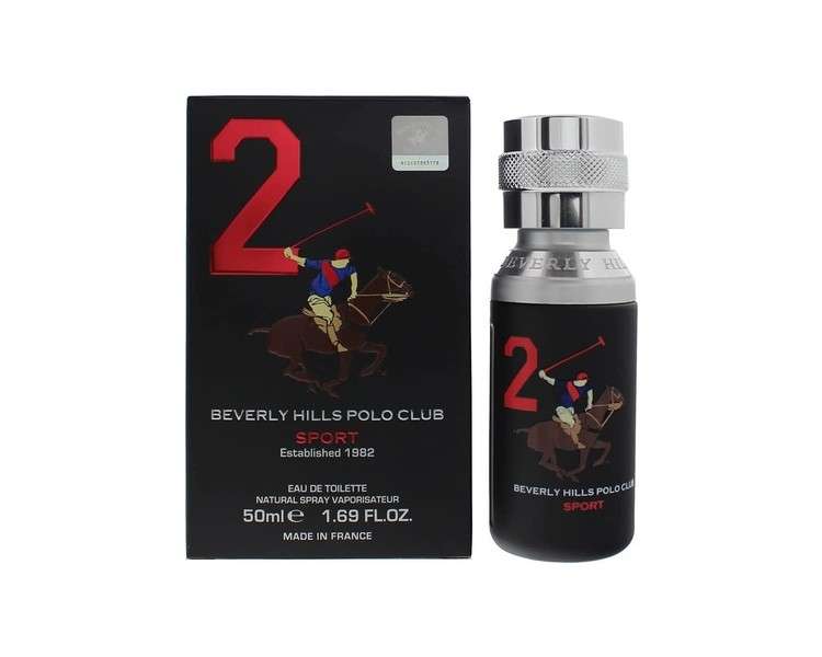 Beverly Hills Polo Club Sport 2 Eau De Toilette 50ml