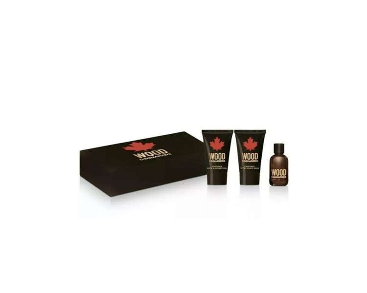 Dsquared2 Wood for Him Eau de Toilette for Men 5ml + shower gel 25ml + aftershave 25ml