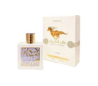 Qaed Al Fursan Unlimited 90ml Eau de Parfum by Lattafa White Edition Oriental Perfume for Men and Women