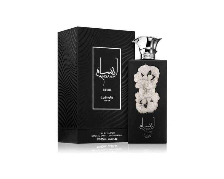 Ansaam Silver EDP Perfume 100ml 3.4fl oz New Rich UAE