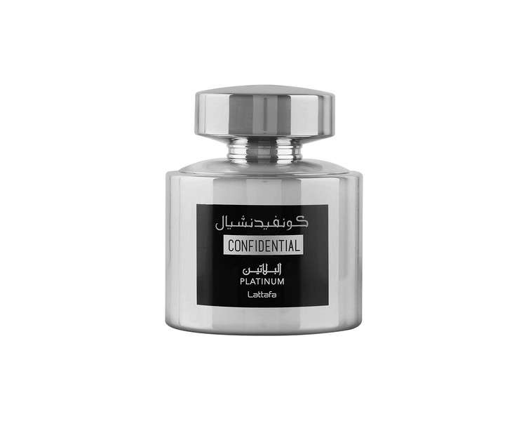 Lattafa Parfum Confidential Platinum Eau de Parfum 100ml