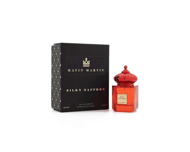 Silky Saffron Eau de Parfum for Women and Men Saffron Lemon Grapefruit Intense and Long Lasting Scent Arabian Perfumery by Matin Martin