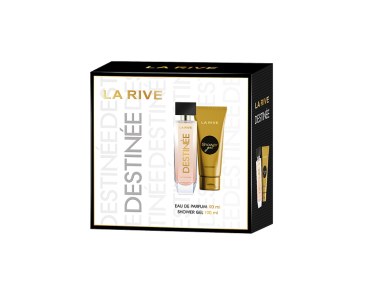 La Rive DESTINEE Gift Set EDP 90ml and 100ml Shower Gel - New and Original