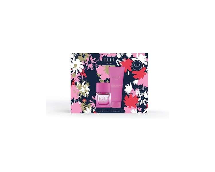 ELLE Fleur Eau de Parfum and Body Lotion Gift Set 30ml and 100ml