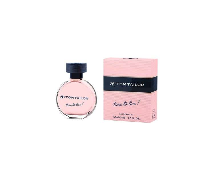 Tom Tailor Women's Perfume Time to Live! 50ml - Mandarin, Lemon, and Sweet Green Lily of the Valley Notes