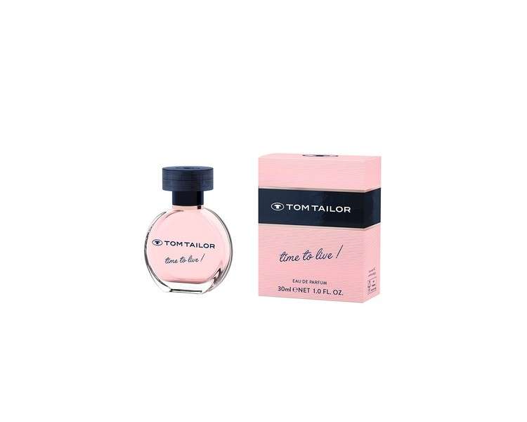 Tom Tailor Women's Perfume Time to Live! 30ml - Fruity Feminine Eau de Parfum with Notes of Mandarin, Lemon & Sweet Green Lily of the Valley - Casual and Unique