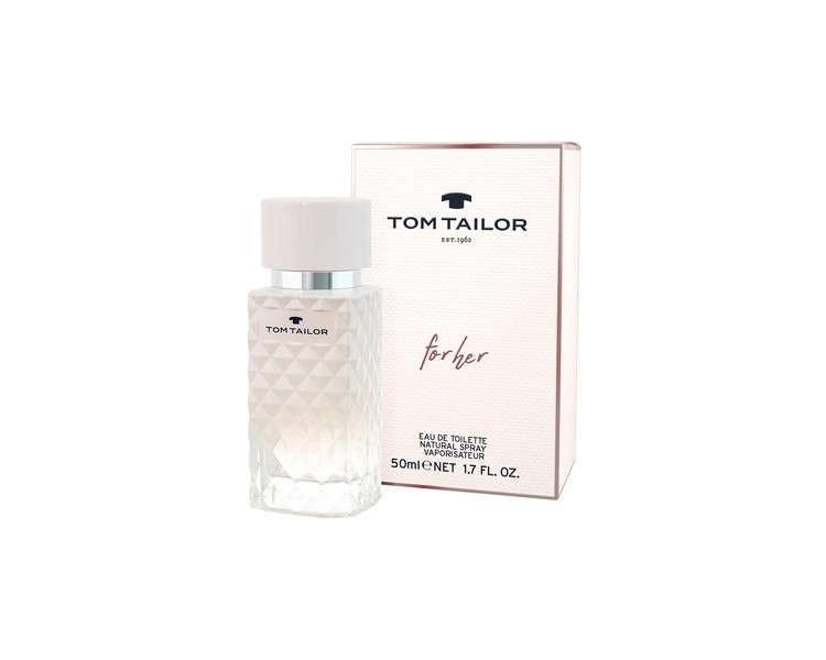 Tom Tailor Women's Perfume for Her 50ml - Sporty and Elegant Combination of Peach, Rose, and Musk