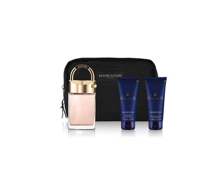 Mauboussin Prestige 2022 Promise Me Eau de Parfum 90ml with Shower Gel, Body Lotion and Toiletry Bag