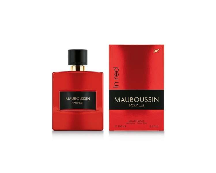 Mauboussin For Him In Red 100ml Eau de Parfum Woody and Spicy