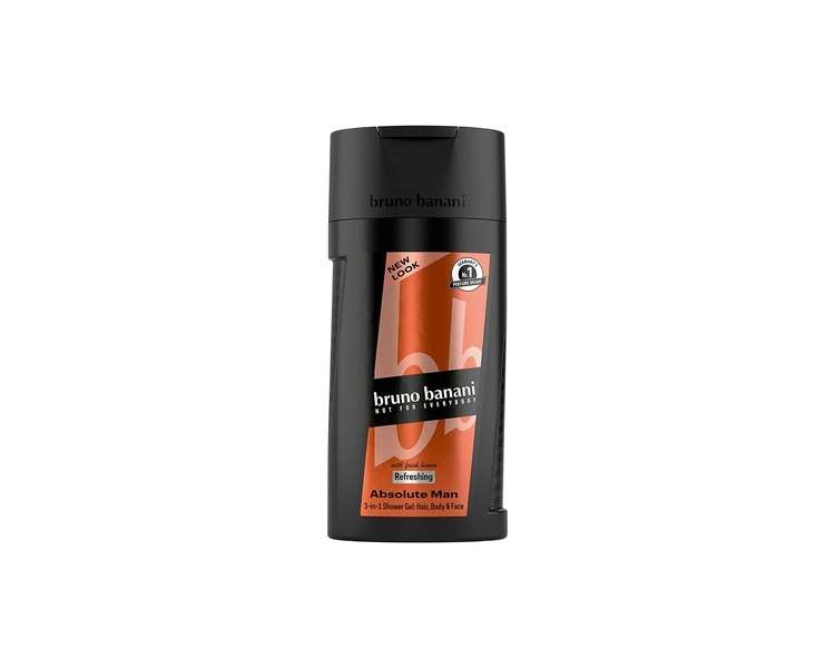 Bruno Banani Fragrance Absolute Man 3-in-1 Shower Gel for Body, Hair and Face 250ml