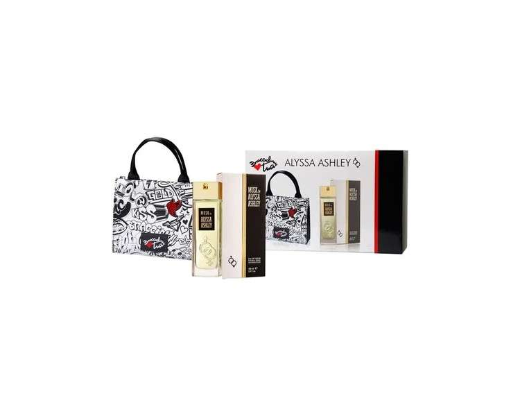 Alyssa Ashley Women's Gift Set with Bag and Eau de Parfum Spray 100ml