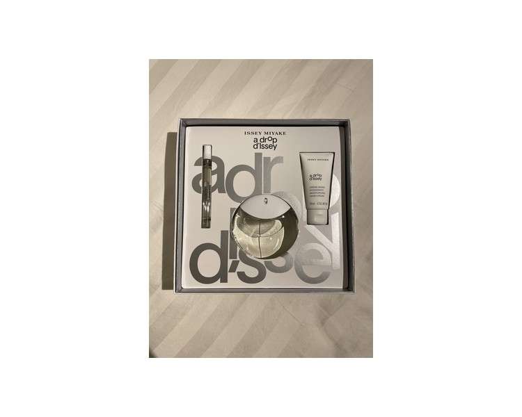 Issey Miyake A Drop D'Issey Gift Set 90ml Eau De Parfum Spray + 50ml Moisturising Hand Cream + 10ml Eau De Parfum Purse Spray