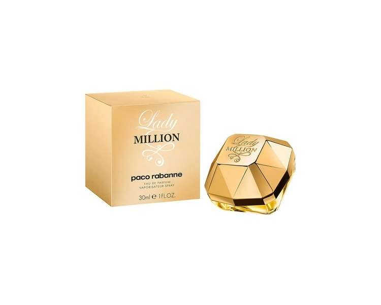 Paco Rabanne Lady Million Eau de Parfum Spray for Women Black 30ml