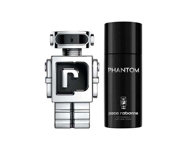 Paco Rabanne Phantom Set 100ml Eau de Toilette Spray + 150ml Deodorant Spray