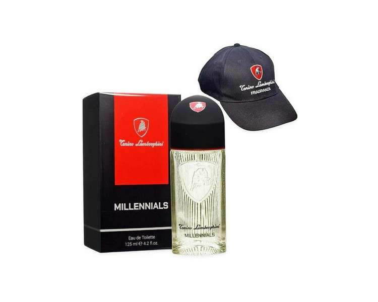 Lamborghini Millennials EDT for Men 125ml with Hat and Samples - Gift Set