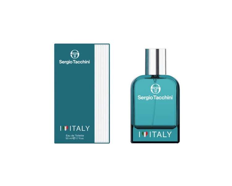 Sergio Tacchini I Love Italy EDT Men's Perfume 50ml with Gift Samples