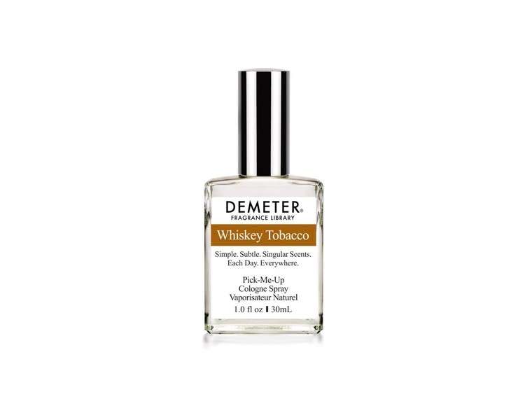 Demeter Fragrance Library Whiskey Tobacco Cologne Spray 1oz