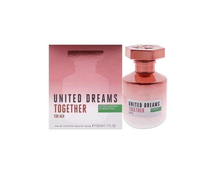 United Colors Of Benetton United Dreams Together Women EDT Spray 1.7 oz