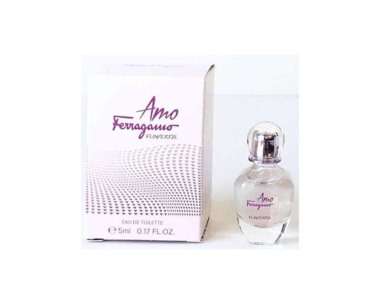 Salvatore Ferragamo Amo Ferragamo Flowerful EDT Perfume Miniature Travel Size 0.17oz/5ml