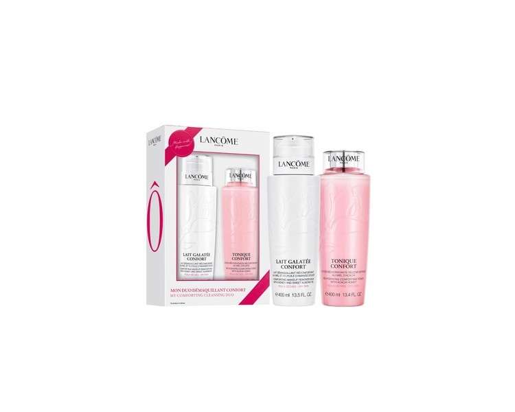 Lancome Duo Confort Gift Set: 400ml Galatée Confort Cleansing Milk + 400ml Tonique Confort Hydrating Toner