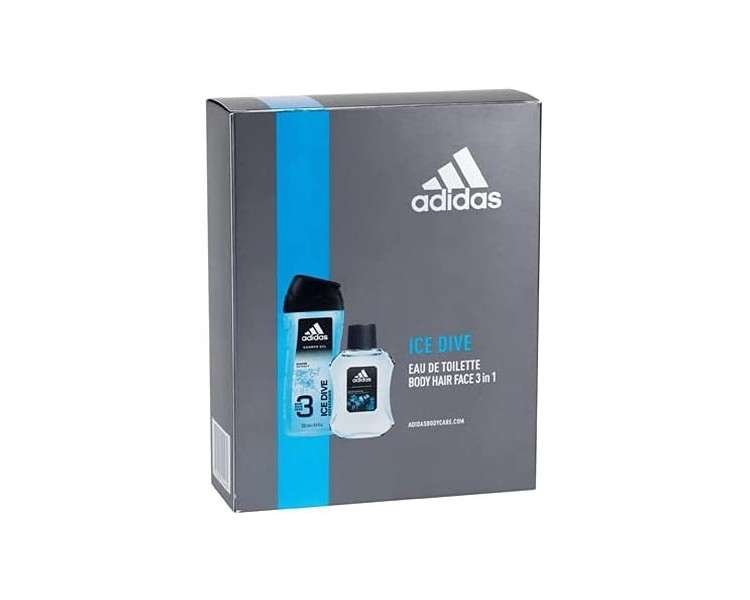 Adidas Ice Dive Gift Set 50ml EDT and 250ml Shower Gel