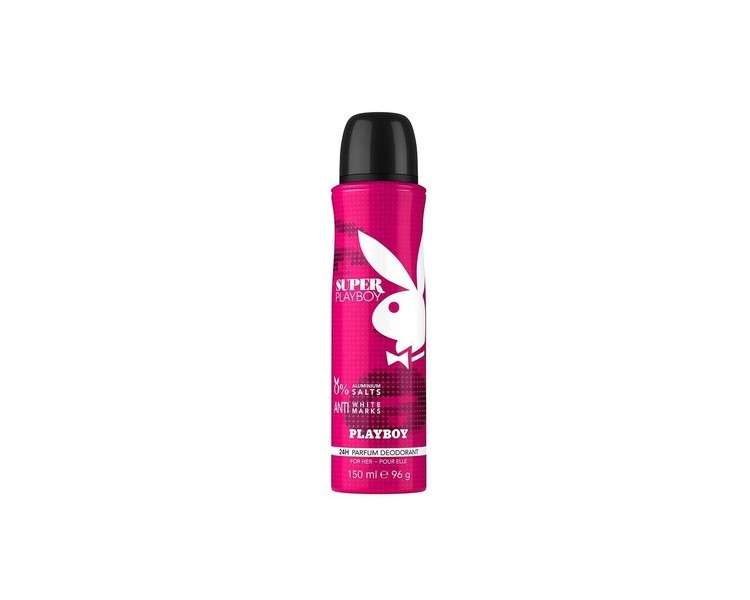 Super Playboy Fragrance Collection 24H Perfume Deodorant Spray for Women 150ml