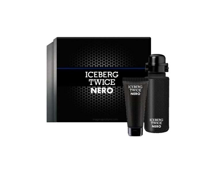 Iceberg Twice Nero Homme Gift Set: Eau de Toilette Spray 125ml & Shower Gel 100ml 225ml
