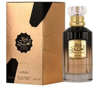 New and Exclusive Urooq Al Oud by Lattafa Unisex Eau de Parfum 100ml