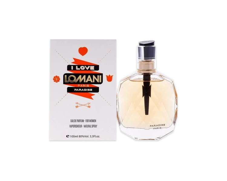 I Love Lomani Paradise by Lomani for Women 3.4oz EDP Spray