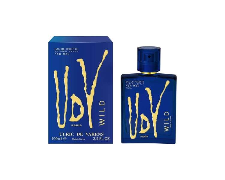 Ulric de Varens UDV Wild Eau de Toilette Spray for Men 100ml Oriental Woody Fragrance