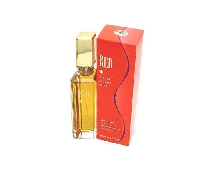 Red By Giorgio Beverly Hills For Women Eau De Toilette Spray 1.6 Ounces
