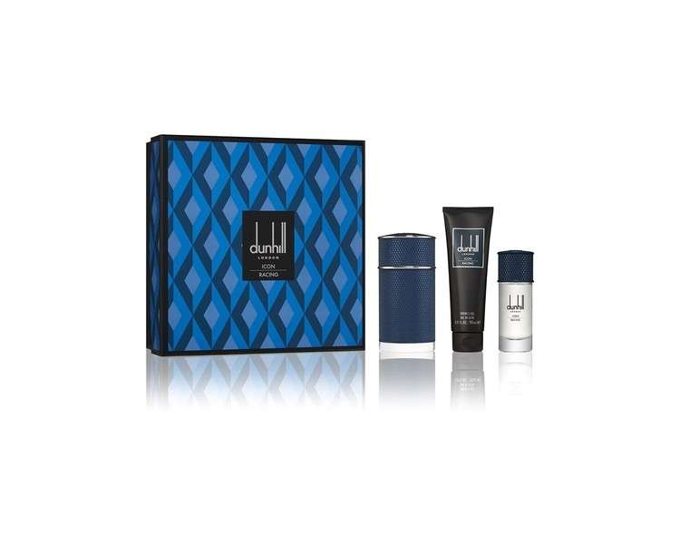 Dunhill Icon Racing 3 Piece Gift Set Eau de Parfum Spray 100ml, Eau de Parfum Spray 30ml and Shower Gel 90ml