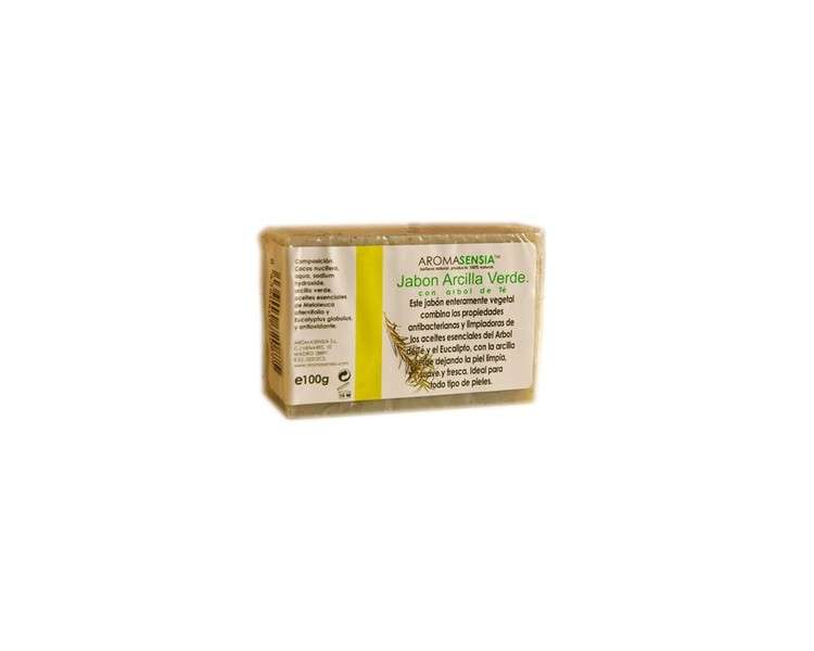 Aromasensi Jabon Arcilla Verde Con Arbol De Te 100G