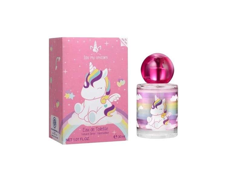 Eau My Unicorn Kids Perfume Fragrance in Beautiful Glass Bottle with Unicorn Motif 30ml