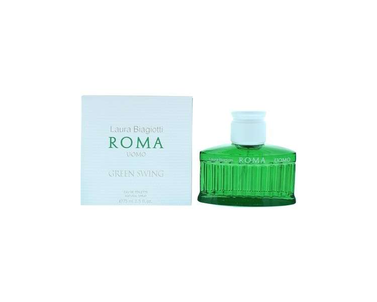 Laura Biagiotti Roma Uomo Green Swing Eau De Toilette 75ml