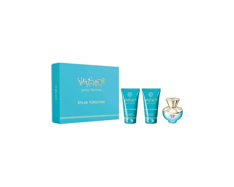 Versace Dylan Turquoise EDT Women Gift Set 1.7oz Spray - Pack of 3