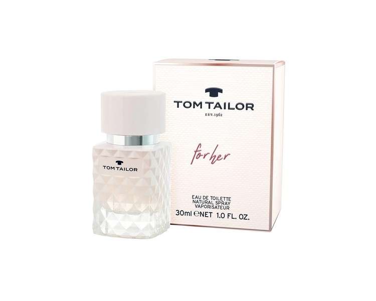 Tom Tailor Women's Perfume for Her 30ml - Casual, Fresh and Sporty Eau de Toilette with Peach, Rose and Musk