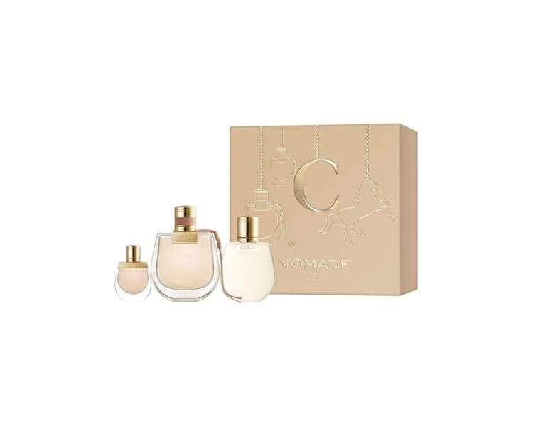 Chloé Nomade Giftset + Eau de parfum spray 75ml + Eau de parfum bag spray 5ml + body lotion 100ml