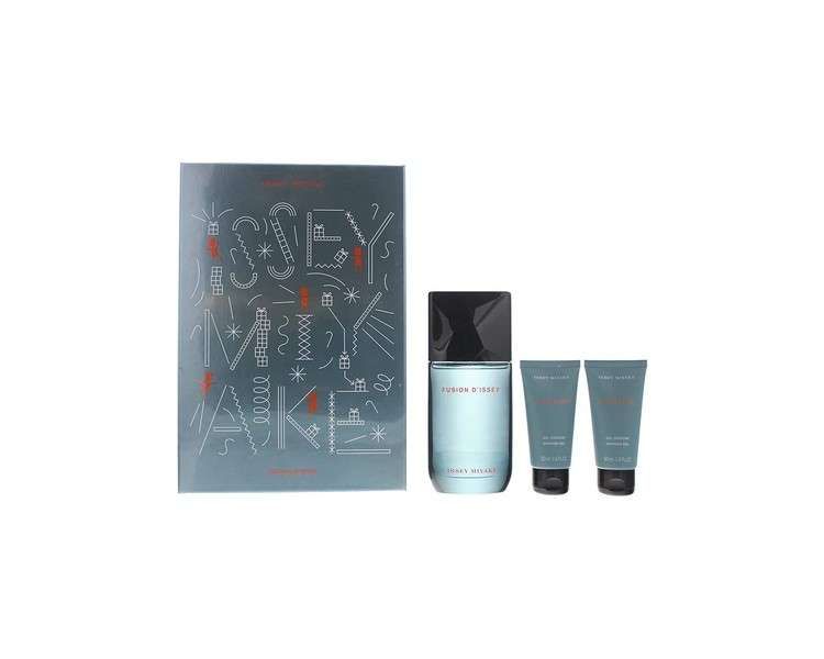 Issey Miyake Fusion d'Issey Eau de Toilette 100ml & 2 x Shower Gel 50ml